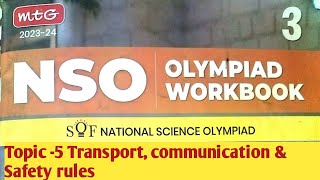 Class 3  NSO workbook  Topic5 Transport communication and safety rules [upl. by Ylelhsa315]