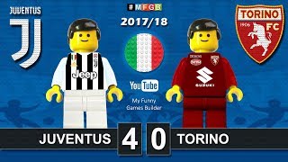 Juventus Torino 40 • Derby Serie A 23092017 highlights sintesi Juve Toro Lego Calcio 201718 [upl. by Marjy475]