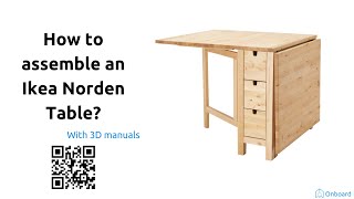 How to assemble an Ikea Norden table [upl. by Llenhoj]