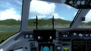 C17 Globemaster USAF Take Off St Martin FSX [upl. by Fred874]