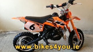 50cc 4 Stroke Mini Dirt Pit Bike Scrambler Flash from Nitro Motors [upl. by Auot]