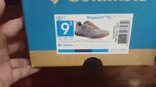 Columbia shoes  megavent fly amp drainmaker iii unboxing [upl. by Trinity]