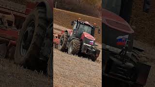 Kyprenie pôdy v kopci s Claas AXION 930 a Case IH Magnum 380 s hĺbkovými kypričmi Horsch TIGER 3 [upl. by Oad]