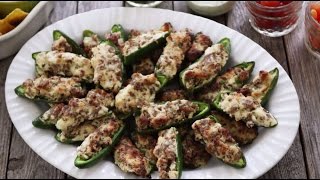 How to Make Sausage Stuffed Jalapenos  Appetizer Recipes  Allrecipescom [upl. by Keele]