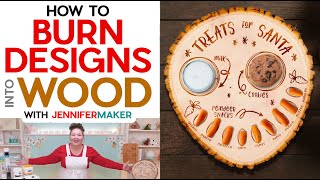 How to Burn Designs Into Wood using your Cricut [upl. by Neelrahc609]