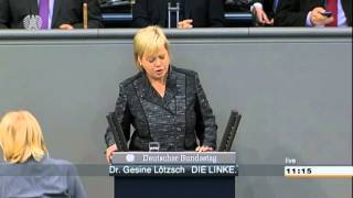 Gesine Lötzsch DIE LINKE Die schwäbische Hausfrau ist tot [upl. by Colwin]