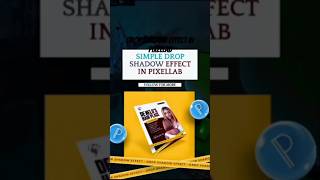 Drop shadow effect on pixellab 💯 creative tipsandtricks [upl. by Meehaf748]