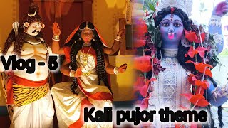 kali pujo theme ♥️ kalipujor kalipujakolkata hindufestival vlog [upl. by Raphaela]