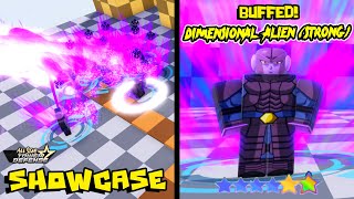 BUFFED LVL 175 DIMENSIONAL ALIEN STRONG 6⭐UNIT SHOWCASE  ALL STAR TOWER DEFENSE [upl. by Aloke]