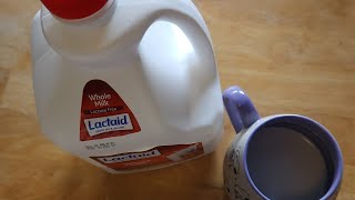 ASMR  Pretend your pouring milk and drinking it Plus your lactose intolerant [upl. by Aetnahc372]