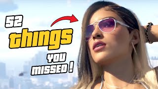 GTA 6  52 THINGS YOU MISSED IN THE TRAILER Trailer Breakdown [upl. by Desiri]