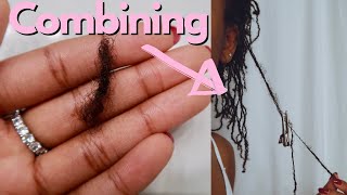 Finally Combining 👀  Thinning DIY Microlocs [upl. by Bryner]