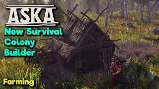 Getting to Farming  Aska  NEW Tribe leading colony survival game [upl. by Erika594]