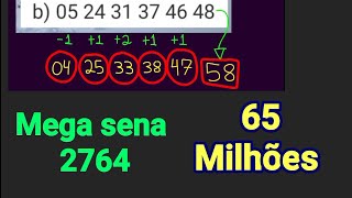 Mega sena 2764 1 jogo intuitivo com dicas dos comentários e um jogo com estratégia por aproximação [upl. by Kohler]