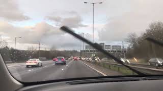 M61  M60 motorway to Manchester and Preston today 🛣️ [upl. by Ahsatam]