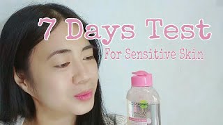 7 Days Test GARNIER MICELLAR CLEANSING WATER REVIEW [upl. by Atims]