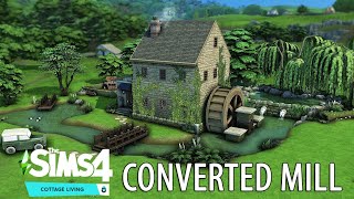 🌾 CONVERTED MILL HOUSE  COTTAGE LIVING  Sims 4 Speed Build  NoCC [upl. by Urbanus]