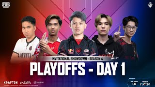 ID PUBG MOBILE RUTHLESS INVITATIONAL SHOWDOWN S4 PLAYOFFS DAY 1 FT BTR AE TALON VPE RRQ [upl. by Nylissej973]