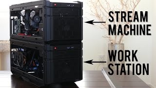 Two Epic PC Builds in the Cooler Master HAF Stacker 915R amp 915F [upl. by Adialeda]