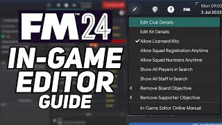 How to Use the InGame Editor in FM24 [upl. by Asillim]