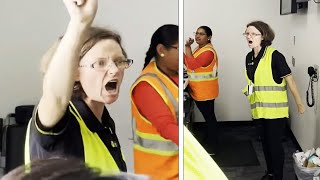 Spirit Airlines Gate Agent Freaks Out at Plane Passengers [upl. by Luiza]