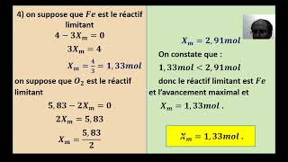 exercice le tableau d’avancement dune réactionavancement maximalla dilution tronc commun [upl. by Nichani]