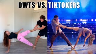 You Wont Believe TikTokers Trying Danny Amendolas DWTS Moves [upl. by Dnomaj]