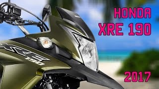 Nova Honda XRE 190 2017  detalhes e walkaround [upl. by Eilatam637]