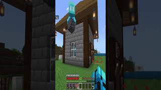 Minecraft New Weaponsmith Villager House Project mc minecraft realms multiplayer shorts [upl. by Haswell]