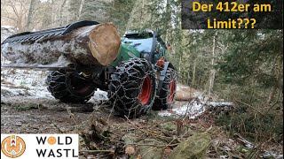 Holzrücken mit Fendt 412 und Uniforest  Helmkamera [upl. by Vittoria755]