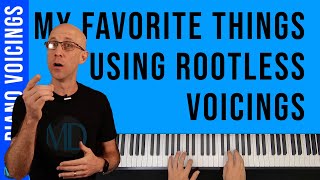 My Favorite Things using rootless piano voicings  mDecks Music  Jazz Piano Tutorial [upl. by Barclay883]