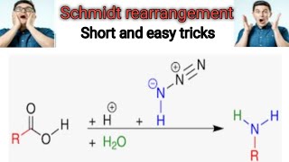 Schmidt rearrangement short and easy tricks organic chemistryShort [upl. by Lak]