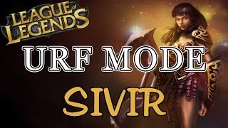 URF MODE LOL  Ultra Rapid Fire  SIVIR Perma Shield  Boomerang  Ulti   League Of Legends [upl. by Bloch486]