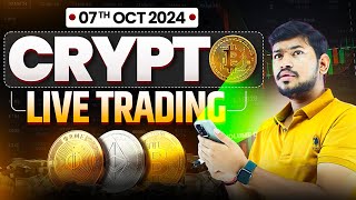 Live Trading  Crypto Trading  BTC  ETH  07 OCT  btc xauusd [upl. by Ahsena]