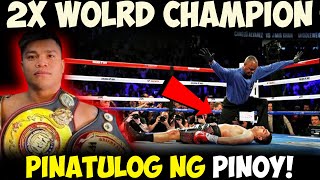 TKO ang Inabot 2X Pinabagsak ng Pinoy ang WBO CHAMPION [upl. by Helbon]