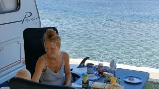 Wohnwagen Camping Urlaub Kroatien DIREKT AM MEER [upl. by Bowyer]