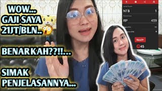 TKW TAIWAN GAJI SAYA 21JTBULANBENARKAHSIMAK PENJELASAN SAYA [upl. by Aicilas]