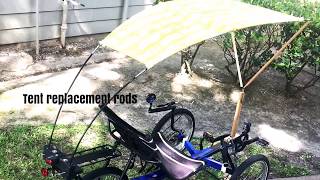 DIY CANOPY for recumbent trike [upl. by Baerman]