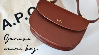 APC Geneve Mini Bag  Unboxing  What Fits [upl. by Letnahs]