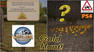 Welker Farms inc GOLD HUNT Farming Simulator 17 PS4 New Mod Map [upl. by Eneloj]