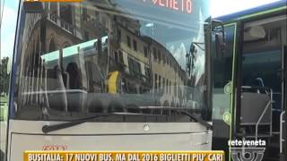 PADOVA TG  27072015  BUSITALIA 17 NUOVI BUS MA DAL 2016 BIGLIETTI PIU’ CARI [upl. by Barnabas]