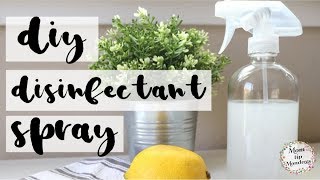 DIY DISINFECTANT SPRAY MOM TIP MONDAYS CLEANING TIPS [upl. by Ushijima693]