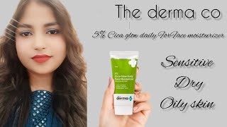 Best ReviewThe derma co 5 Cica glow daily For Face moisturizerreviewpoojacreationdiythedermaco [upl. by Campos]