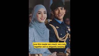 The Most Elegant Royal Couple Prince Mateen and Anisha Rosnah So Cute Together [upl. by Ahsilyt523]