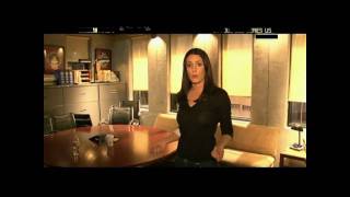 Paget Brewster Speaking French HD [upl. by Sineray]