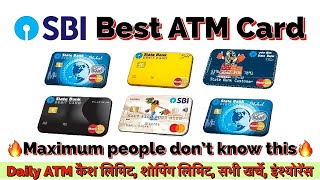 SBI ATM Card Types amp charges in 2024  SBI ATM cards Withdrawal limit and Benefits  Best ATM Card [upl. by Nicki]