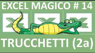 EM14 Trucchetti Suggerimenti e Scorciatoie con excel [upl. by Hopkins]