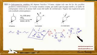 Reacciones Alquenos  Ejercicio sobre hidrogenación [upl. by Salocin]