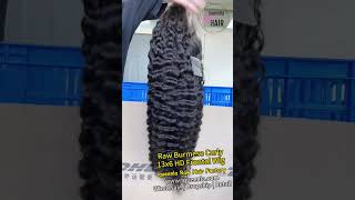 iqueenla Burmese Curly Raw Hair 13x6 Hd Lace Wig Ftiqueenla Raw Hair Factory Review [upl. by Mcmaster625]