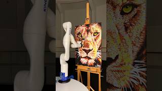 This robot created 10 replicas of my lion painting [upl. by Zacks71]